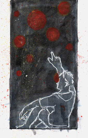 orange stars in the intermediate dark